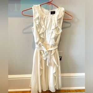 J. Crew Crewcuts Girls Ruffle-Trim Dress with sash size 8